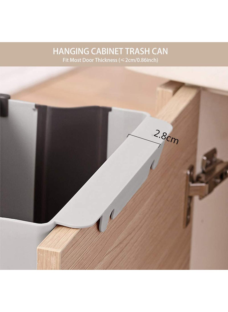 Divik DIVIK Waste Collection Bin Kitchen Cabinet Door Hanging Trash Can Collapsible Dust Bin Wall Mounted Folding Trash Bin Multifunction Trash Holder Boxes 1Pcs  - Image 5