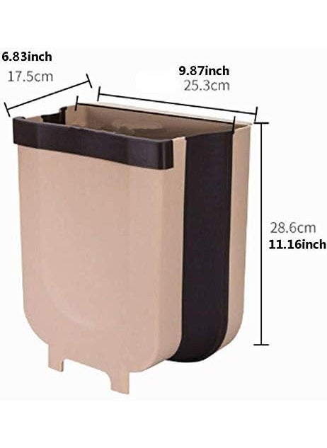 Divik DIVIK Waste Collection Bin Kitchen Cabinet Door Hanging Trash Can Collapsible Dust Bin Wall Mounted Folding Trash Bin Multifunction Trash Holder Boxes 1Pcs  - Image 4