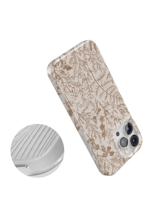 Casely iPhone 15 Pro Max Case | Beige Garden | Neutral Floral | Classic Ultra Slim Case Design | Compatible with MagSafe - Image 4