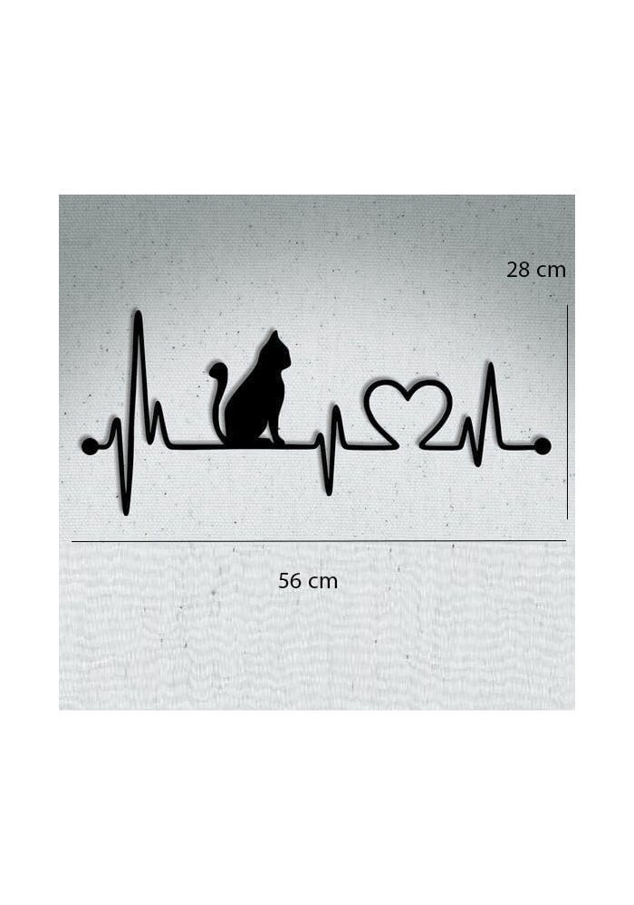 Horoof Home Cat Heartbeat Wall Art - Image 3
