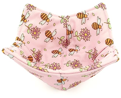 ROGITU Cotton Microwavable Bowl Cozy, Microwave-Safe Hot Bowl Holders, Soup Bowl Cozy Bowl Hot Pads (E) - Image 2