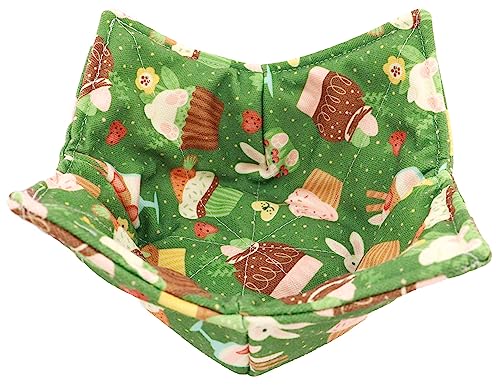 ROGITU Cotton Microwavable Bowl Cozy, Microwave-Safe Hot Bowl Holders, Soup Bowl Cozy Bowl Hot Pads (E) - Image 3