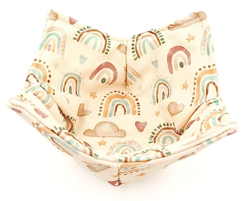 ROGITU Cotton Microwavable Bowl Cozy, Microwave-Safe Hot Bowl Holders, Soup Bowl Cozy Bowl Hot Pads (E) - Image 5