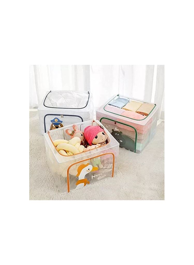 Spaceshoop Storage Box Metal List Storage Box Folding Internal Metal Chassis 100L Assorted Shapes - Image 3