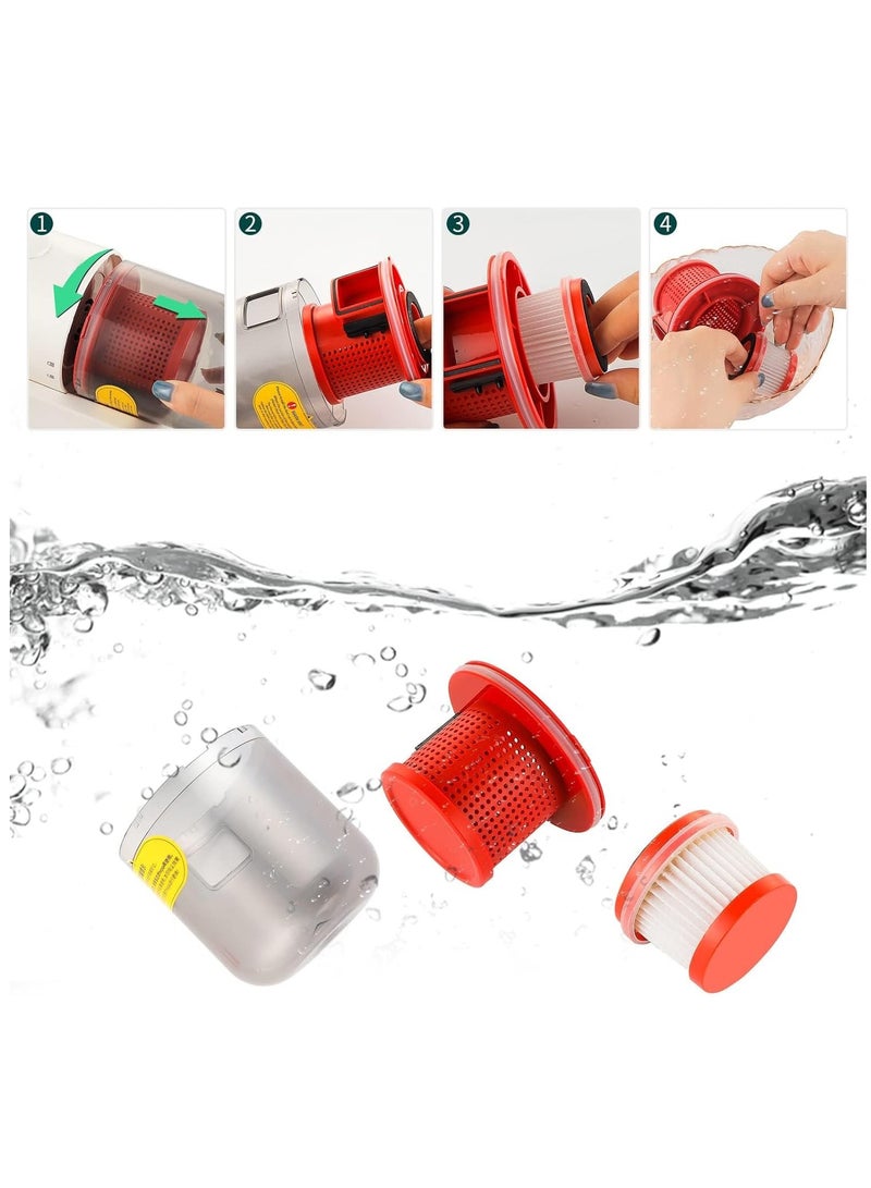 SYOSI مكنسة كهربائية للمراتب، مكنسة كهربائية يدوية للسرير بقوة شفط قوية 15 كيلو باسكال، فلتر قابل للغسل، مكنسة كهربائية للغبار للسرير والأريكة والمرتبة والسجادة والوسادة - Image 3