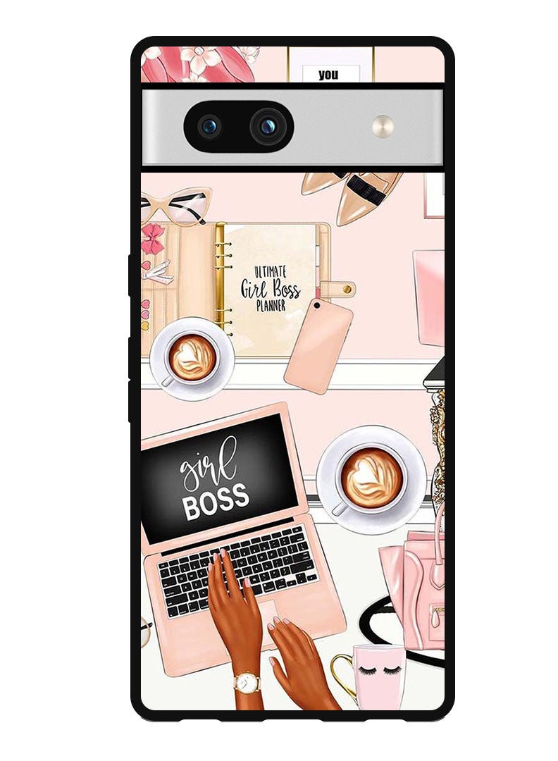 Theodor Protective Case Anti Scratch Shock Proof Bumper Cover For Google Pixel 7a Girl Boss Item  - Image 1