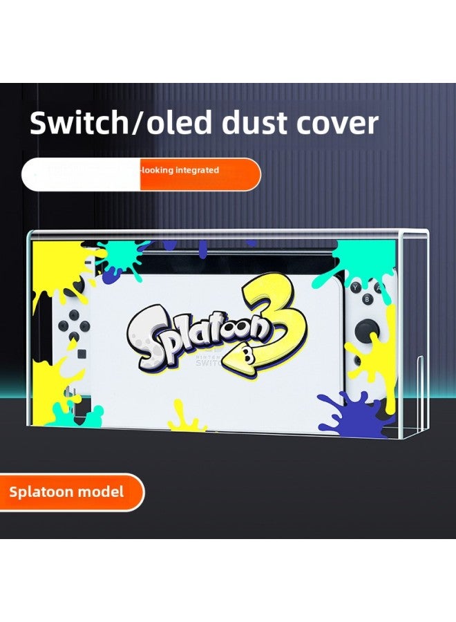 general For Nintendo Switcholed Dust Cover Switch Transparent Acrylic Game Machine Host Base Box Ns-Model:Switch/Oled Universal Jet Fighter 3 Dust Cover - Image 1