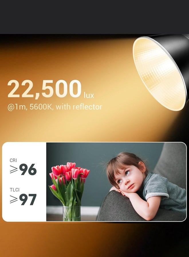 Godox ML60IIBi 70W Bi-Color COB LED Video Light,2800K-6500K CRI 96+/TLCI 97+,Built-in 11 Lighting Effects,App Control Photography Lighting - Image 5