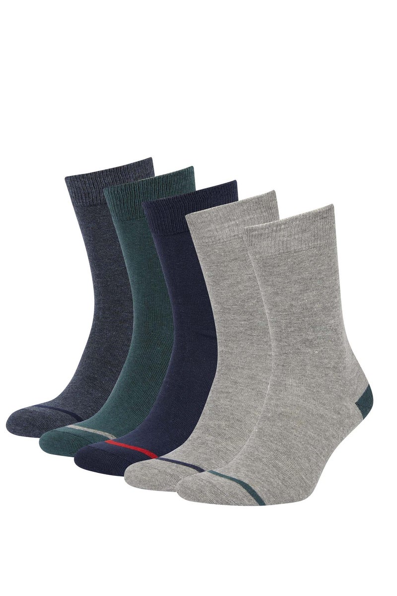 DeFacto Multicolour Man Men's Cotton 5-Piece Socks Casual - Image 1
