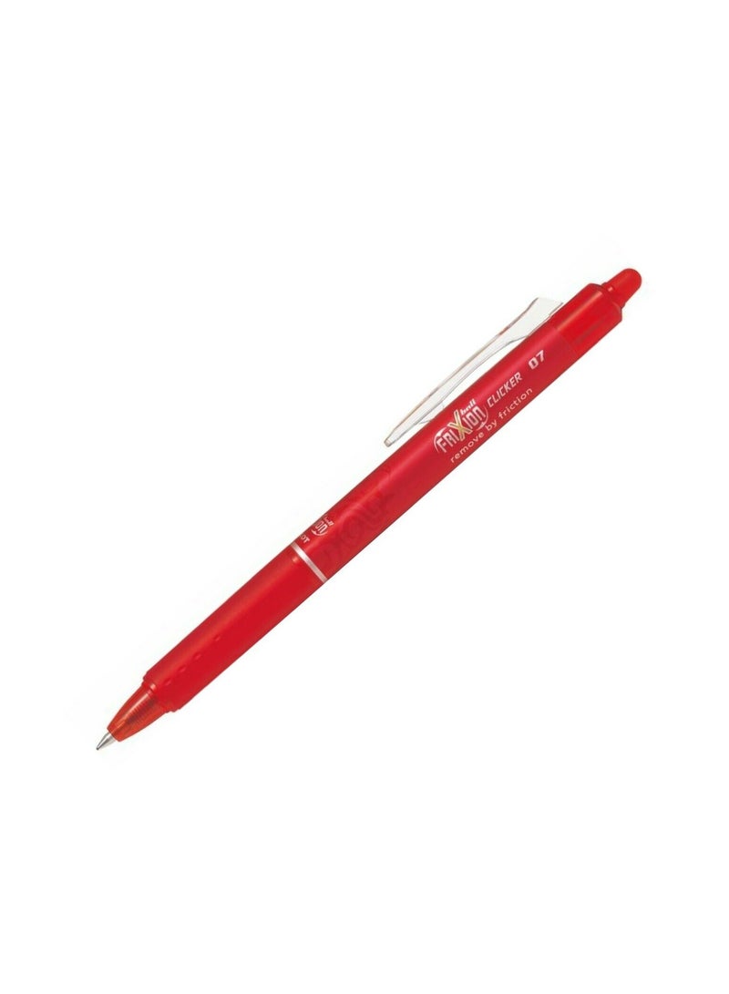 PILOT Frixion Clicker Erasable Ball Pen 0.7mm Tip Red Ink - Image 1