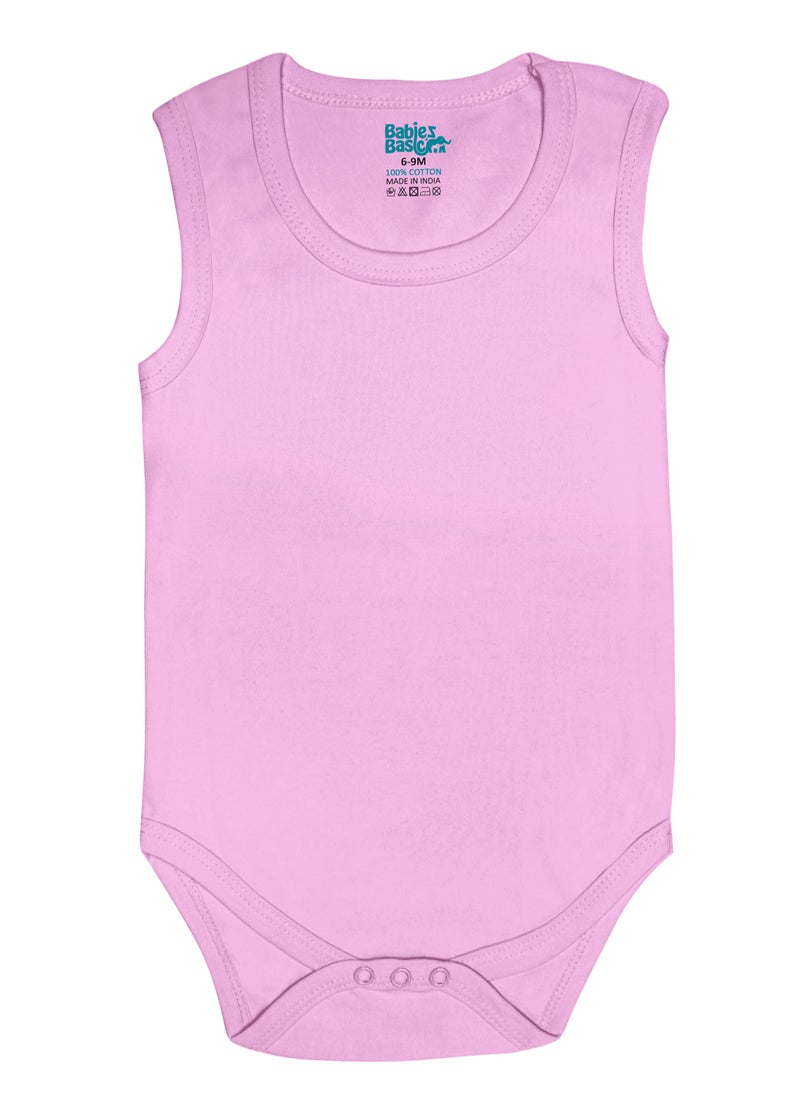 BabiesBasic 100% Super Combed Cotton, Sleeveless Bodysuit, for New Born to 24months. Set of 3, Pink, Lavender, L.Pink - pzsku/Z9A0B2E65588C9B7A8D91Z/45/1741184652/924e2675-26a4-41e6-abb3-5465d0f7548d