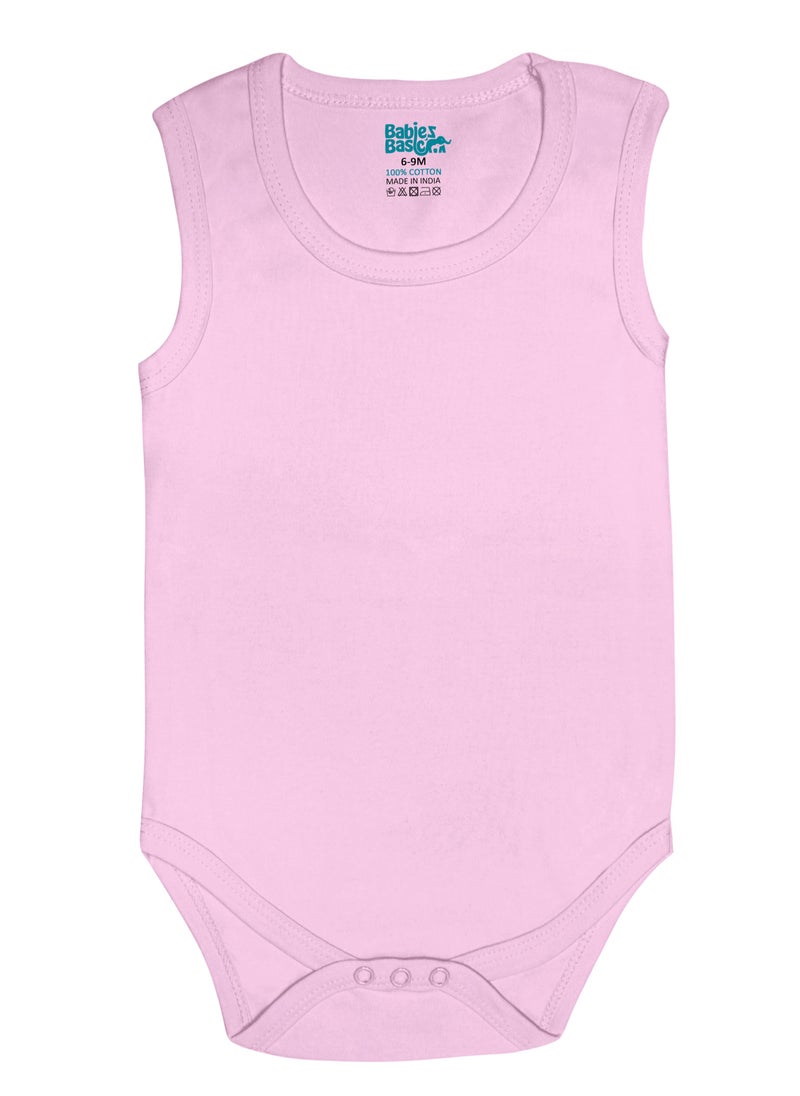 BabiesBasic 100% Super Combed Cotton, Sleeveless Bodysuit, for New Born to 24months. Set of 3, Pink, Lavender, L.Pink - pzsku/Z9A0B2E65588C9B7A8D91Z/45/1741184713/00893282-3cb3-4ba1-a10c-368d173ce847