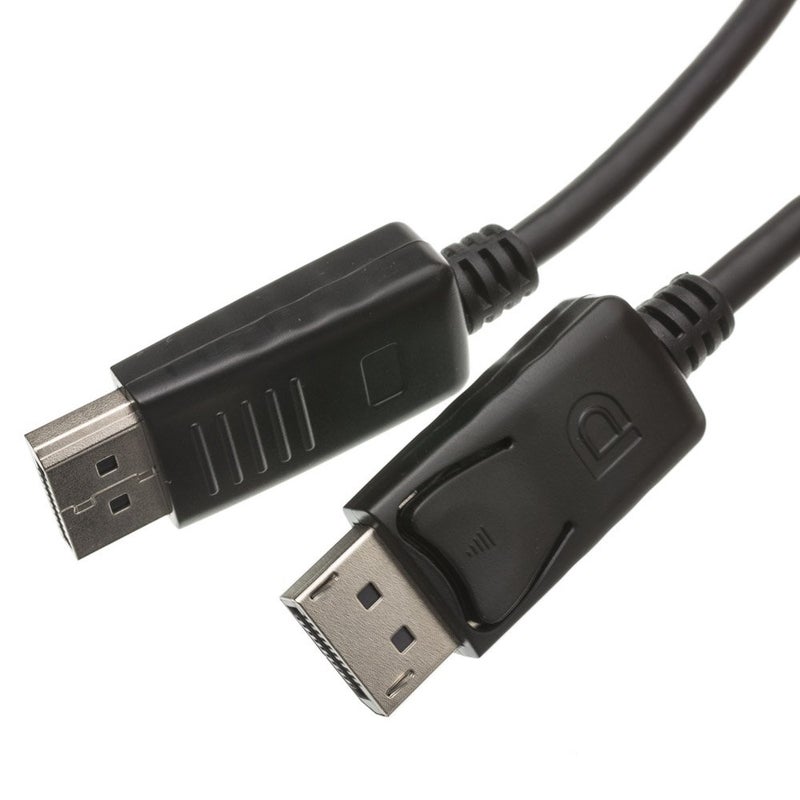 CARE CASE ™ DP to DP V1.2 Certified DisplayPort To DisplayPort V1.2 Cable 4K UHD @60Hz, 1920X1080@240Hz, Black, 6 Feet (1.8 Meters) - Image 2