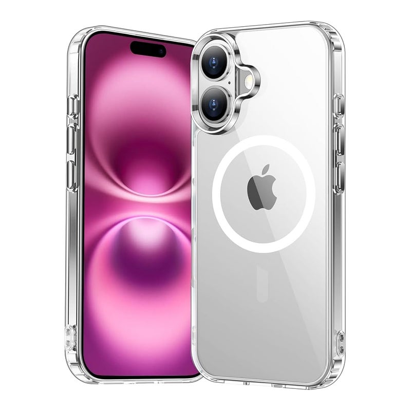 Aookay Magnetic Case for iPhone 16 Plus, for Magsafe - [ Clear & Anti Yellow ] [ Military Grade Drop Protection ] [ Scratch-Resistant ] TPU Slim Magnet Protective Cover Case (iPhone 16 Pl - Image 1