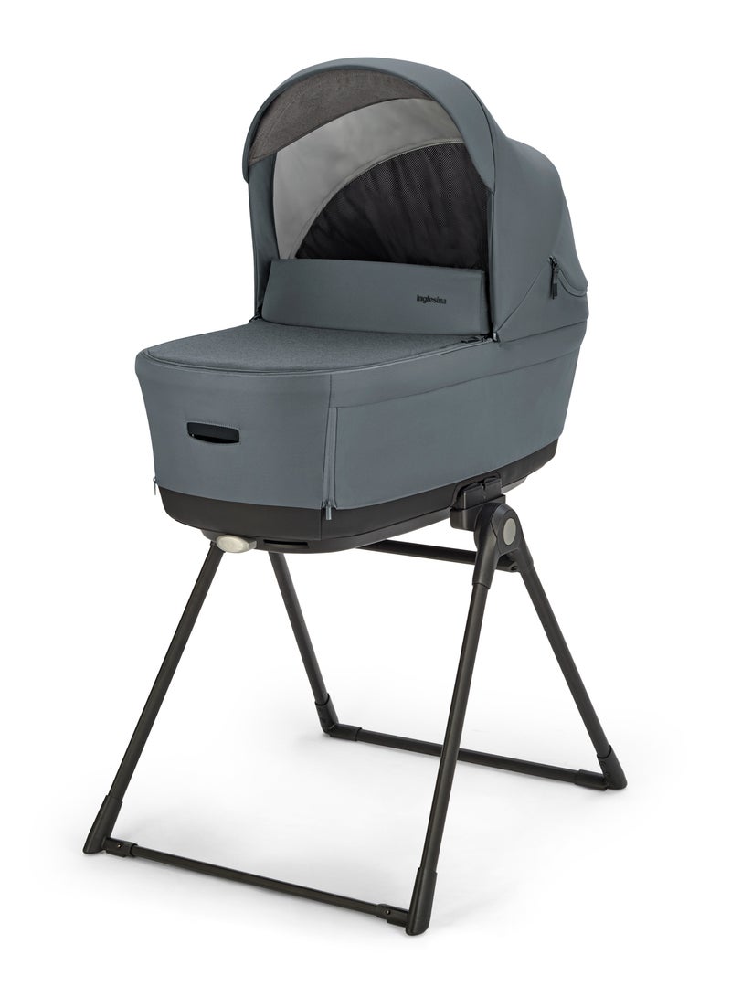 Inglesina Electa Full Set Baby Stroller Light Weight Reversible Seat Compact Fold One-Handed Open And Close Adjustable Handle Large Basket Union - Grey - Image 5