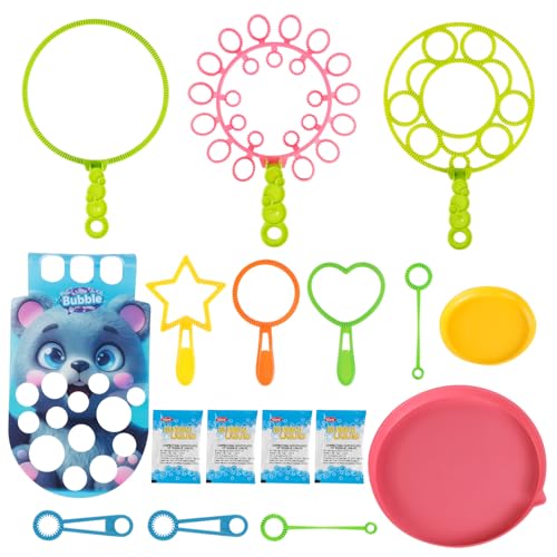 YouCute Bubble Wands kit Party Favors for Kids Bulk Toys Party Supplies Christmas Birthday Wedding Bath Time Gifts for Boys Girls Various - Image 1