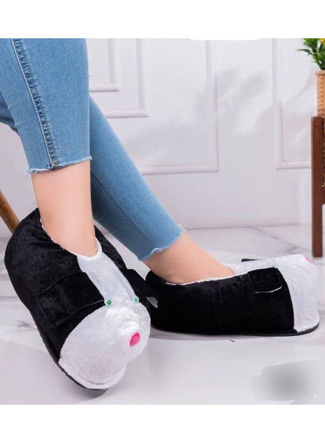 Winter slippers for home, velvet - free size suitable Any size from 38 to 40