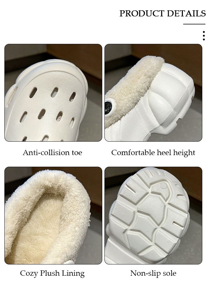 DUNISO House Slippers for Women,Washable Lined Clogs, Fashion Warm Shoes with Thick Sole, Comfortable Home Fuzzy Slippers, Lightweight Non Slip House Shoes For Cozy Indoor Outdoor - Image 4