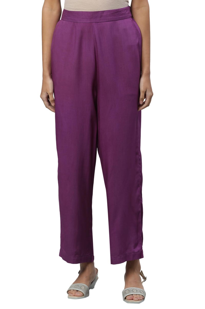 Aurelia Strechable Palazzo Pants For Women | Ankle Length Palazzo Pants For Women - Image 1