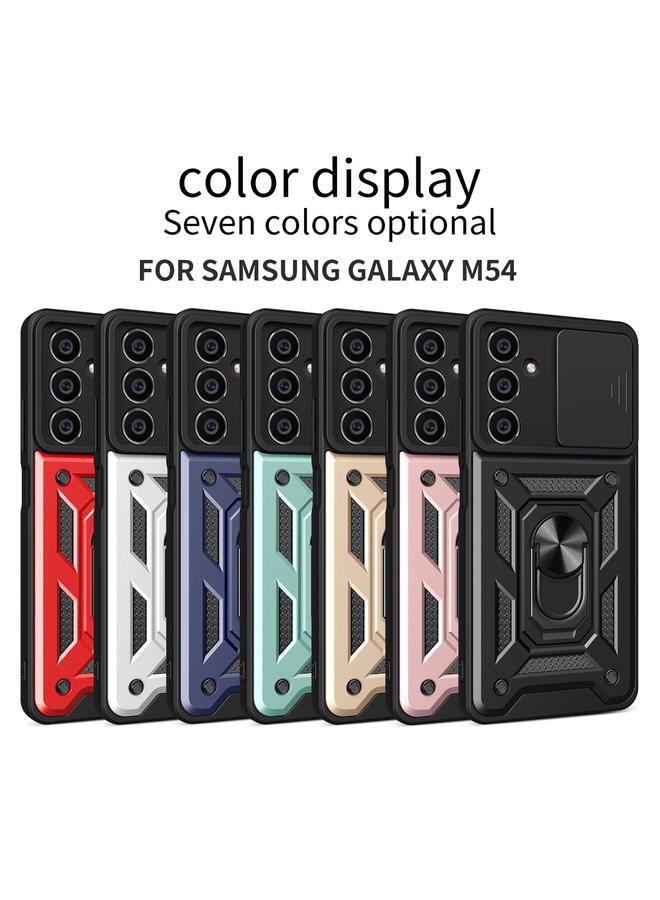 S-TOP Case For Samsung Galaxy M54 5G Sliding Camera Cover Design TPU+PC Phone Case - Image 2