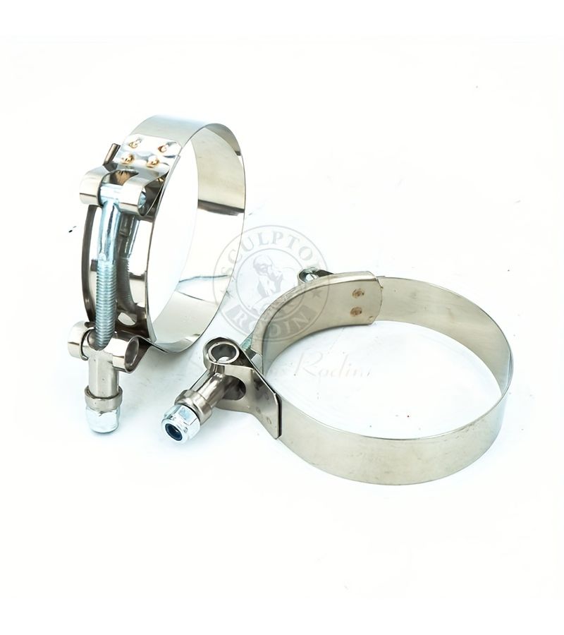 304 Stainless Steel T Bolt Hose Clamps 54 62mm 2 Pcs Radiator Pipe Kit - Image 3