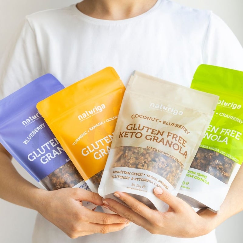 Naturiga Gluten Free Keto Granola / Coconut & Blueberry (250 Gr) - Image 5