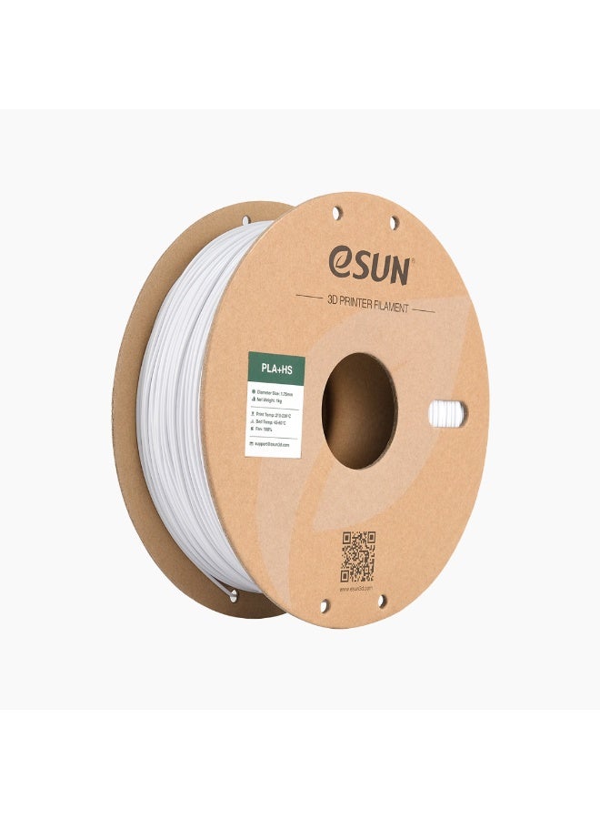 خيوط طباعة ثلاثية الأبعاد eSUN PLA+، قطر 1.75 مم، دقة أبعاد ± 0.03 مم، بكرة وزنها 1 كجم (2.2 رطل)، خيوط Speedy PLA Plus للطابعات عالية السرعة، لون أبيض بارد