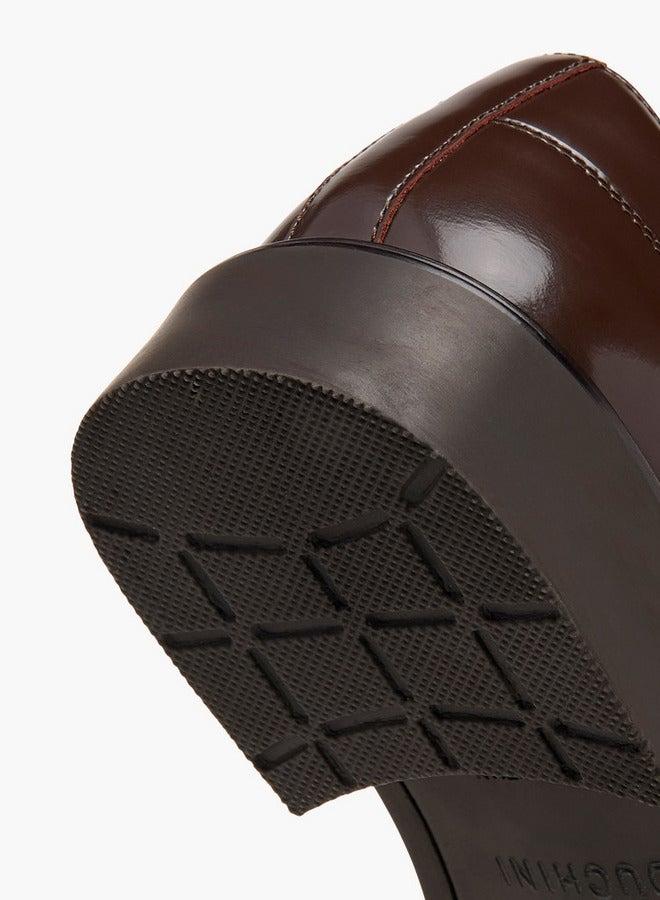 DUCHINI Men's Solid Lace-Up Derby Shoes - Image 5