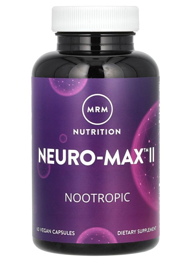 MRM Nutrition - Neuro-Max II 60 Vegan Capsules - Image 1