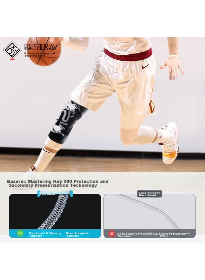 Bestray Baisirui 5d Max-s Tiger Head Limited Edition Basketball Knee Pads For Men, Professional Sports Meniscus Knee Protection Gear - Image 5