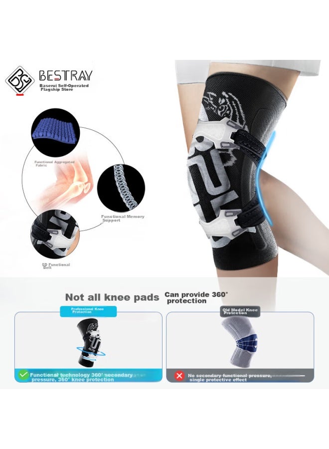 Bestray Baisirui 5d Max-s Tiger Head Limited Edition Basketball Knee Pads For Men, Professional Sports Meniscus Knee Protection Gear - Image 2