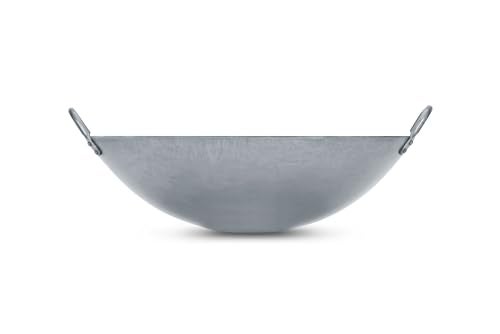 Craft Wok Big 16 Inch Heavy Canton Style Hand Hammered Carbon Steel Wok (Round Bottom) / 731W87 - Image 5