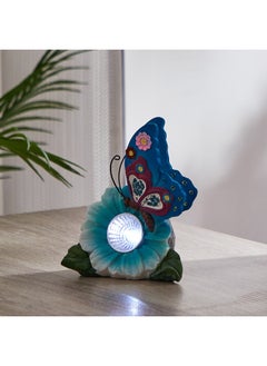 Astrail Polyresin Butterfly Showpiece with Solar Light 12.5 x 14 x 7.6 cm