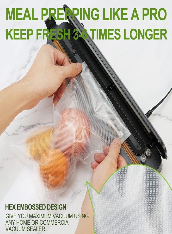ARJEX Vacuum Sealer Bags 17 x 25 cm 100 Pieces Embossed BPA Free Tear Proof Vacuum Sealer Bags for All Household Vacuum Sealer Professional Vacuum Sealer Bags - Image 5