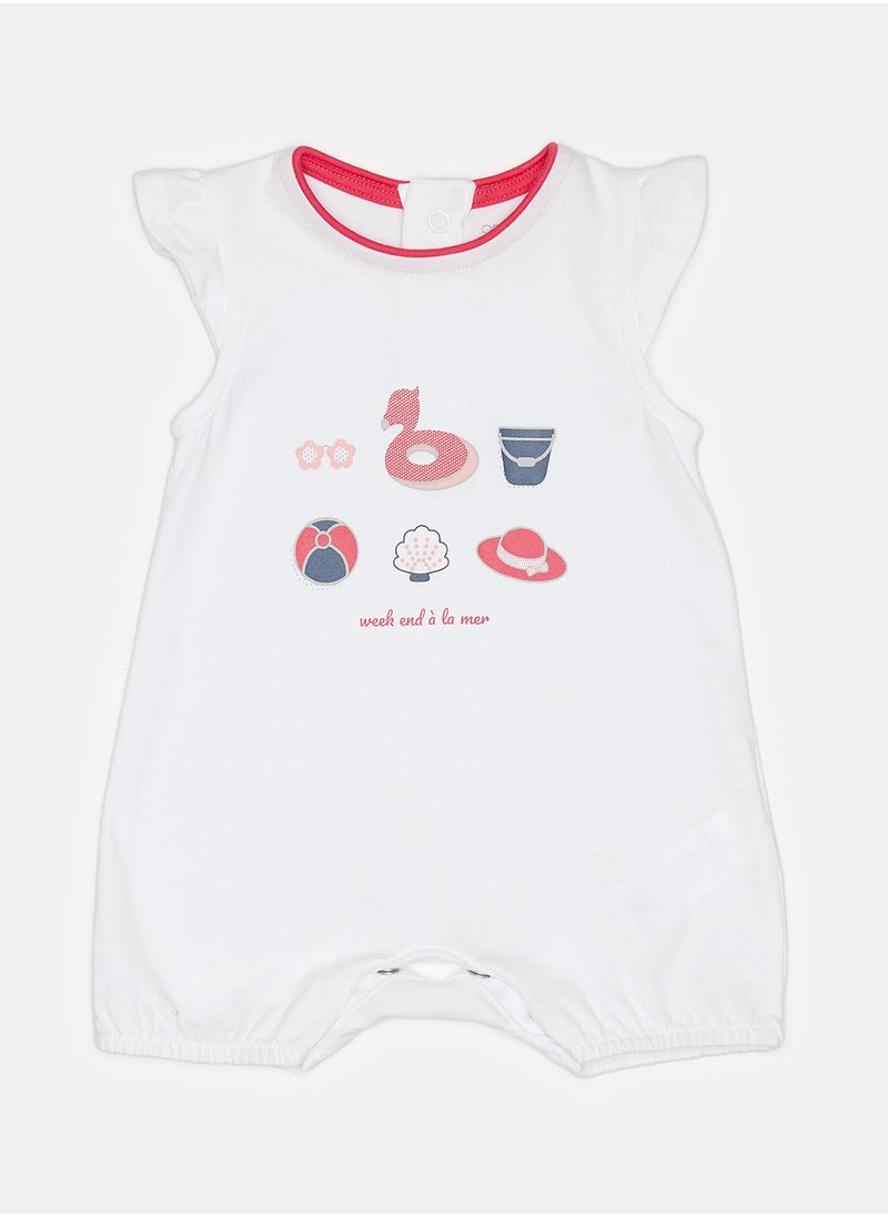 Okaidi - OBaiBi By Okaidi Baby Girls Jumpsuit - Image 1