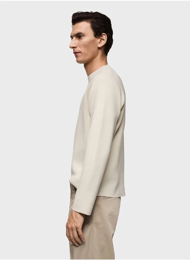 Mango Man Regular-Fit Knitted Sweater