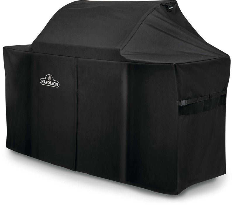 Napoleon Grill Cover for PRO 665 - Black, Water Resistant, UV Protected, Air Vents, Velcro Closure, Hanging Loops, Adjustable Buckled Straps - Image 3