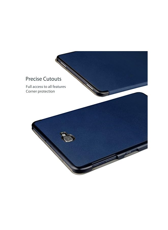 Procases حافظة Galaxy Tab A 10.1 Sm-T580 T585 T587 إصدار 2016 (نموذج قديم)، غلاف ذكي رفيع مع حامل لحافظة Galaxy Tab A بحجم 10.1 بوصة - أزرق داكن - Image 4