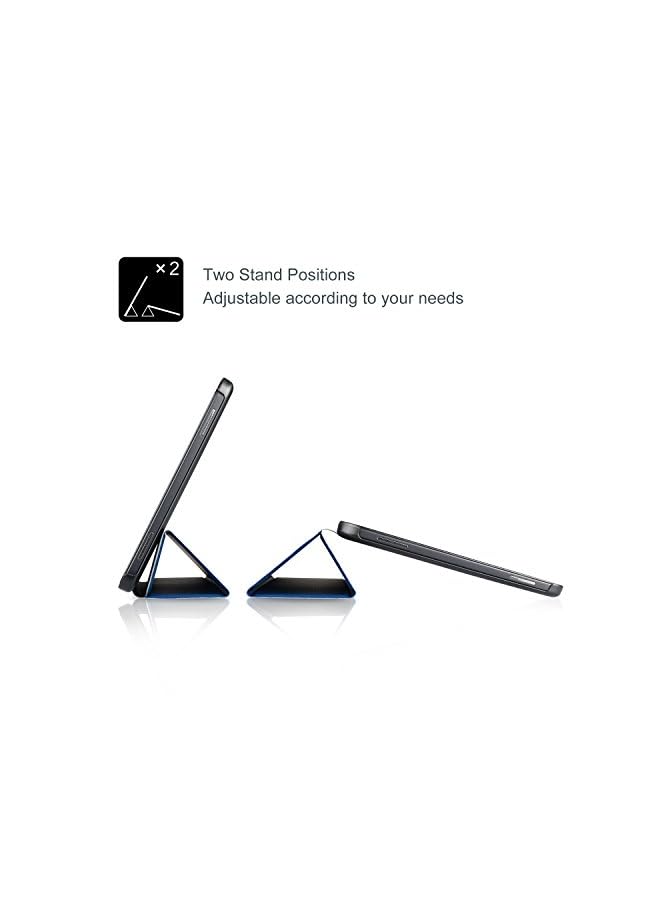 Procases حافظة Galaxy Tab A 10.1 Sm-T580 T585 T587 إصدار 2016 (نموذج قديم)، غلاف ذكي رفيع مع حامل لحافظة Galaxy Tab A بحجم 10.1 بوصة - أزرق داكن - Image 3
