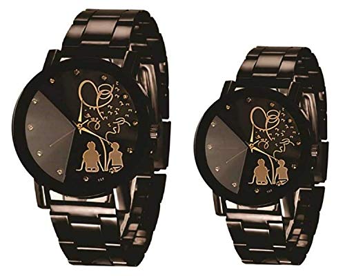 Acnos® Premium Steel Strap Analog Lover Watch Combo for Couple Pack of - 2 (Love-Couple) - Image 5