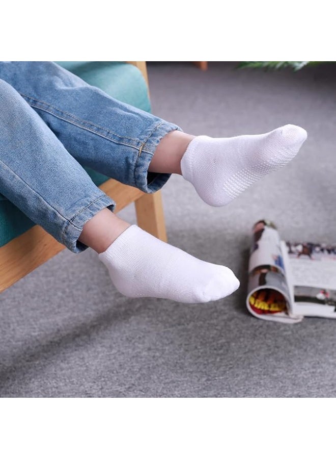 ميتوي 12 أزواج مكافحة زلة الطفل الكاحل الجوارب مع عدم الانزلاق القبضات للأطفال طفل (12-36 أشهر) - Image 3