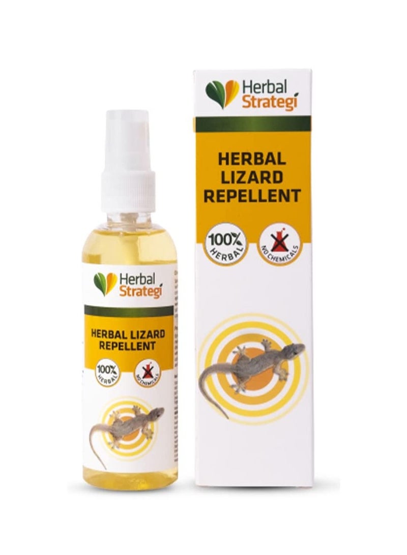 Herbal Strategi Herbal Strategi Lizard Repellent Spray - 100ml | Smarter way to shuu Lizards away | 100% Herbal and Chemical free | Baby and Pet safe | Certified Ayurvedic | Effective on all types of Lizards - Image 1