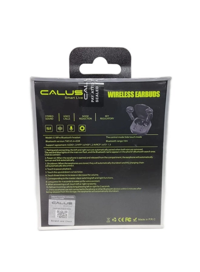 كالوس سماعات أذن لاسلكية Calus G18 Pro - صوت هاي فاي وبلوتوث متقدم 5.4 - Image 2