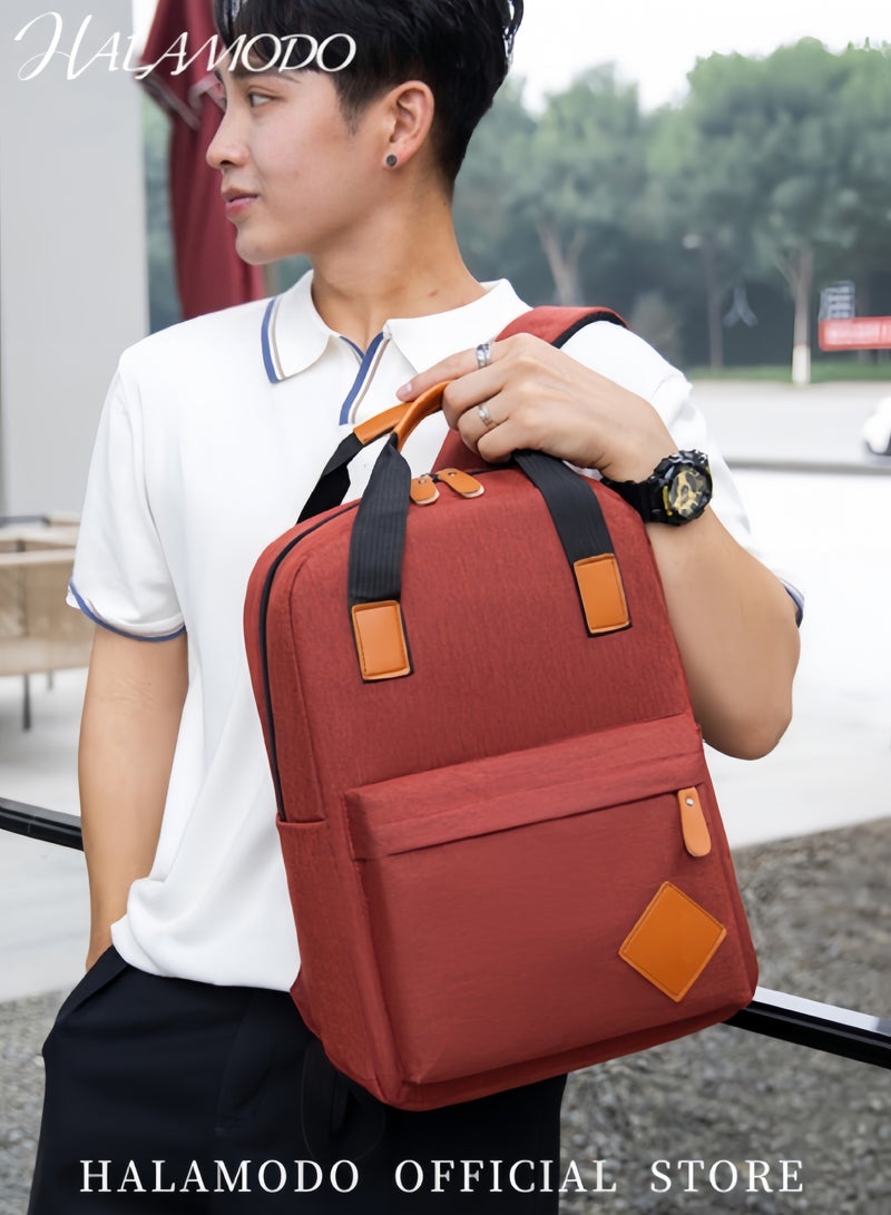 هالامودو مجموعة حقائب الظهر تتكون من حقيبة ظهر واحدة وحقيبة صدر واحدة وحقيبة يد واحدة حقيبة ظهر بسعة كبيرة مع منفذ شحن USB حقيبة سفر مقاومة للماء حقيبة ظهر لابتوب عارضة حقيبة مدرسية عادية - Image 3