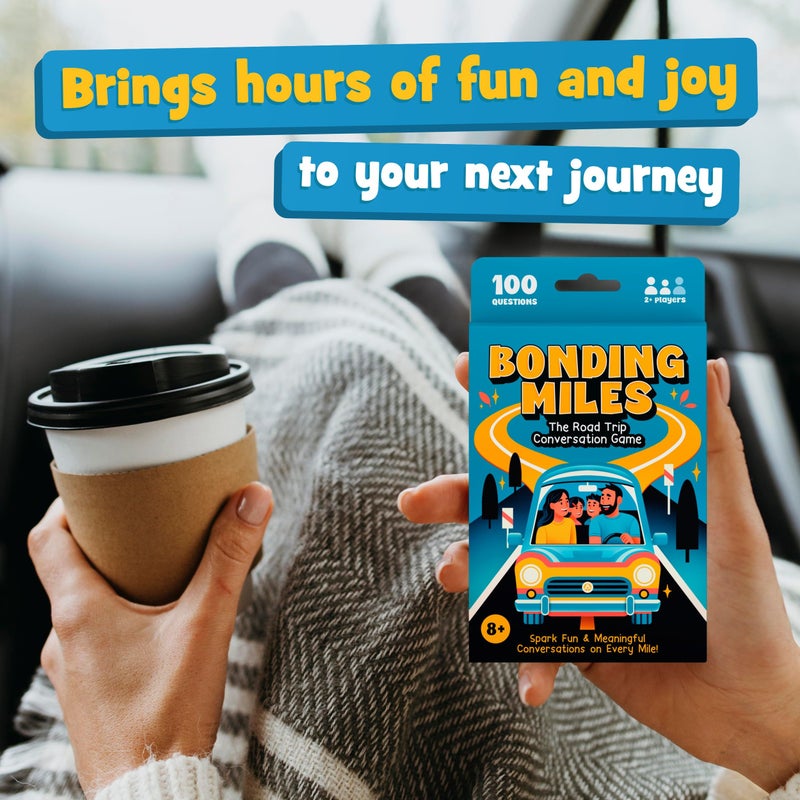 WELL BALANCED Bonding Miles â€“ Road Trip Conversation Card Game for Kids, Teens & Adults, Car Game, Travel Essentials - Image 5