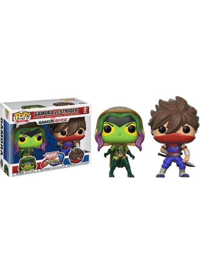 Funko - Funko Pop! Television Marvel Vs Capcom - Gamora Vs Strider, 2 Pack, Action Figure - Image 1