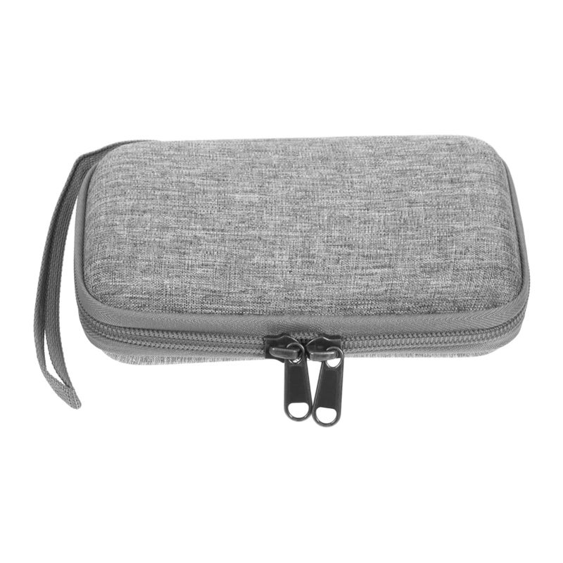 2 Piece Portable Hard Drive Case Organizer With Earphone Storage Travel Everyday Use Grey - Image 5