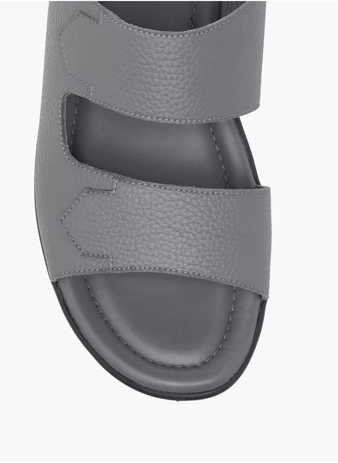 LBL by Shoexpress Men Textured Slip-On Arabic Sandals Ramadan Collection