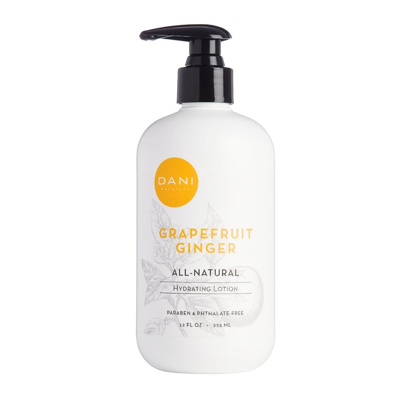 DANI Naturals Hand & Body Lotion - Grapefruit Ginger, Hydrating Lotion with Aloe Vera, Vitamin E & Shea Butter, Moisturizing for All Skin Types, Paraben-Free, 12 Oz - Image 1