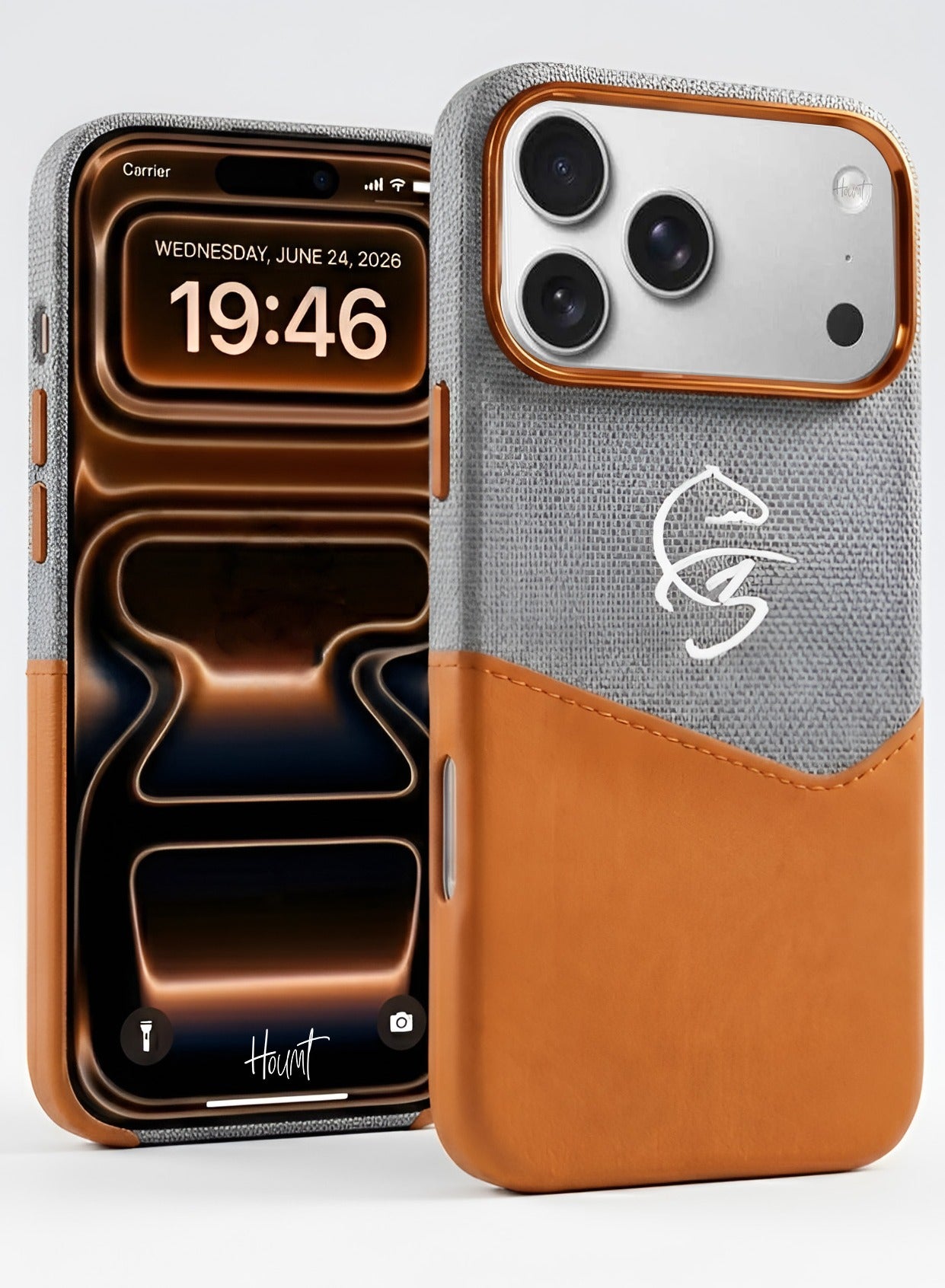 Houmt iPhone 17 Pro Max Case Magsafe Fabric Leather iPhone 17 Pro Max Cover Insert Card Luxury Magnetic Phone Case for iPhone 17 Pro Max 6.9 inch